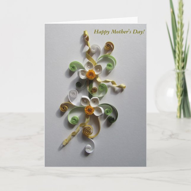 Mother's Day Card - Elegant Flowers (Front)
