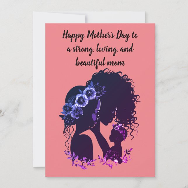 Mother's Day Card for African American Mother (Front)