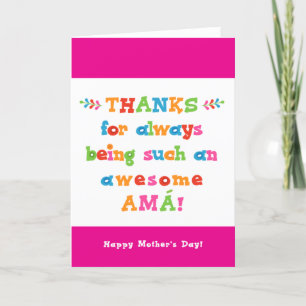 Mother's Day Card for Amá