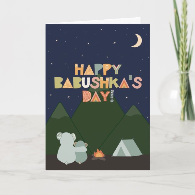 Mother's Day Card for Babushka (Front)