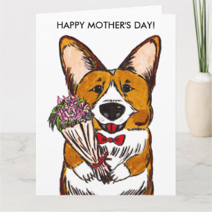 Mother's Day Card for Corgi Moms