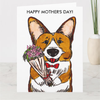 Mother's Day Card for Corgi Moms
