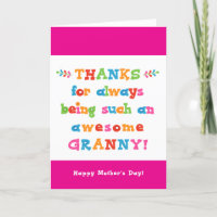 Mother's Day Card for Granny