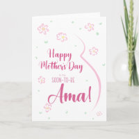 Mother's Day Card for Pregnant Amá