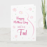 Mother's Day Card for Pregnant Fu
