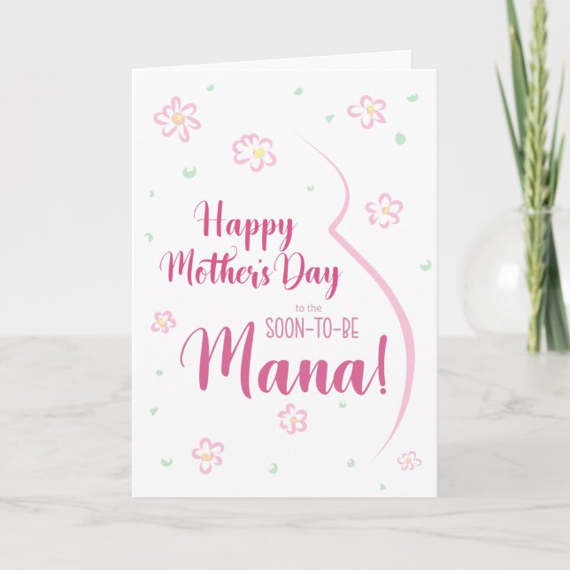 Mother's Day Card for Pregnant Mana (Front)