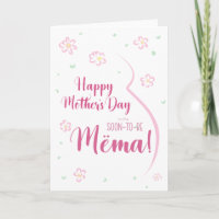 Mother's Day Card for Pregnant Mëma