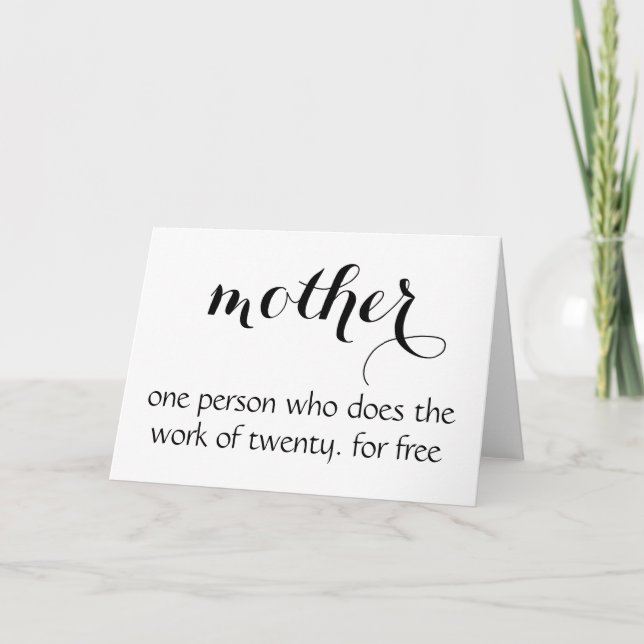 Mother's Day Card - Funny (Front)