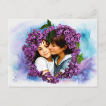 Mothers Day Card Lilacs Personalised Photo Frame