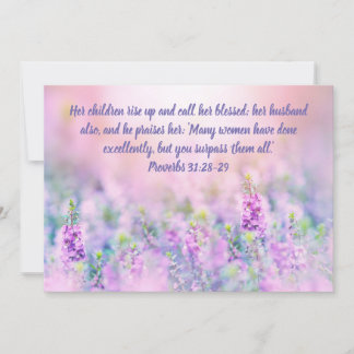 Mother's Day Card - Religious - Christian - Floral