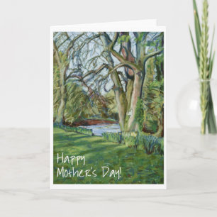 Mother's Day Card, Spring Landscape Card