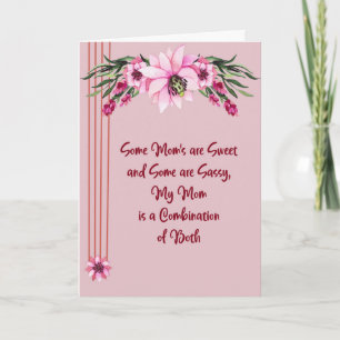 Mother's Day Card Sweet & Sassy Mum