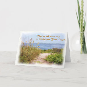 Mother's Day Card with Beach Scenic