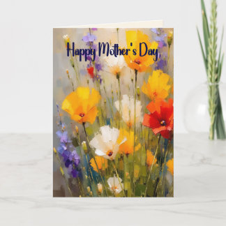 Mother's Day Card with Flowers