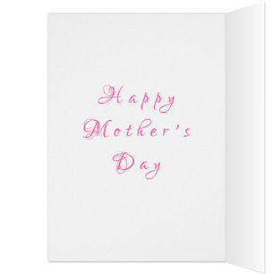 Mother's Day Card - Your Text - Butterfly At Roses