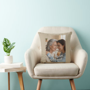 Mother's Day Card + your text & photo Cushion