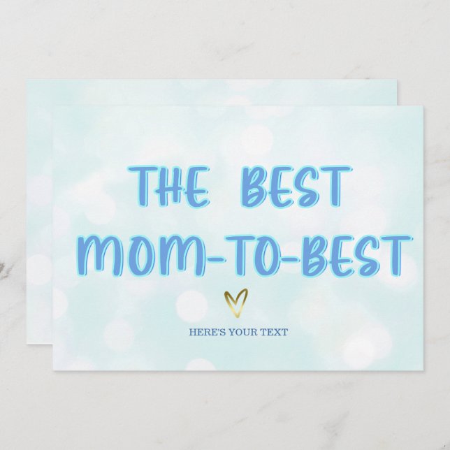 Mothers Day Cards For Expectant Mothers (Front/Back)