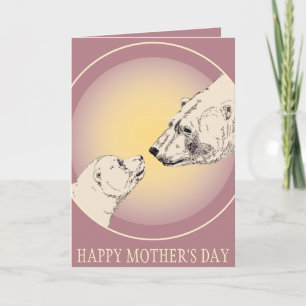 Mother's Day Cards Polar Bear Greeting Card