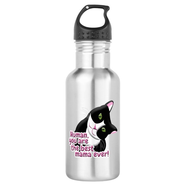 Mother's Day Cat 532 Ml Water Bottle (Front)