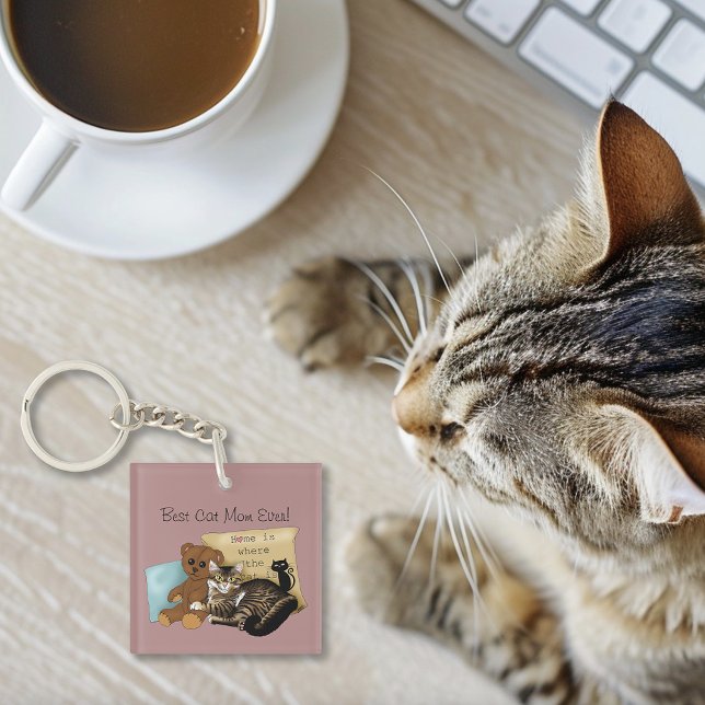Mother's Day Cat Key Ring (Creator Uploaded)