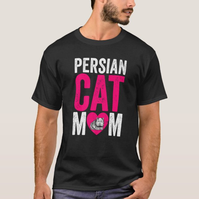 Mother's Day Cat Mama Cat  Fur Parent Persian Cat  T-Shirt (Front)