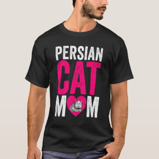 Mother's Day Cat Mama Cat Fur Parent Persian Cat T-Shirt