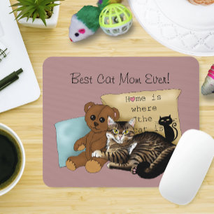 Mother's Day Cat Mouse Pad