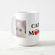Mother's Day Cat Mum Quote Personalised Photo