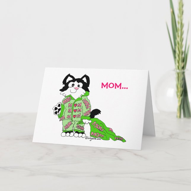 Mother's Day Cat's Pyjamas Card (Front)