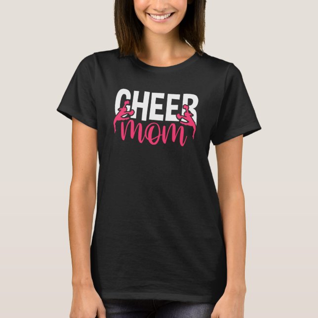 Mother's Day Cheerleading Mommy Cheerleader Mama C T-Shirt (Front)