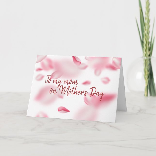 Mother's Day Cherry Blossoms Watercolor Card (Front)