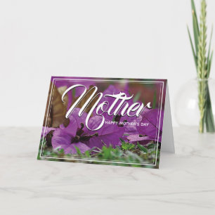 MOTHER'S DAY Christian Proverbs 31 Purple Floral Card