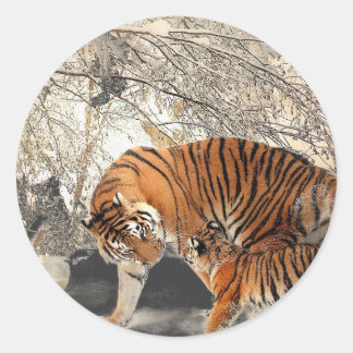 Mother's day  classic round sticker