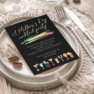 Mother's Day Cocktail Party Invitations 