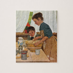 Mothers Day Cooking with Mum Jigsaw Puzzle
