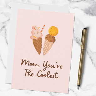 Mothers Day Coolest Mum Funny Quote Card