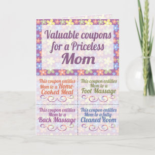 Mother's Day Coupons Card