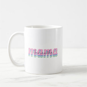 Mothers day custom kids name MAMA gift Coffee Mug