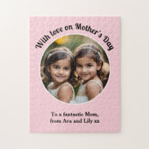 Mothers Day Custom Photo Keepsake Pink