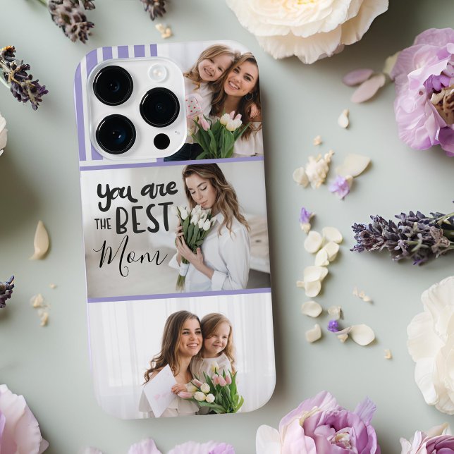 Mothers Day Custom Photo Personalised gift for mum iPhone Case (Creator Uploaded)