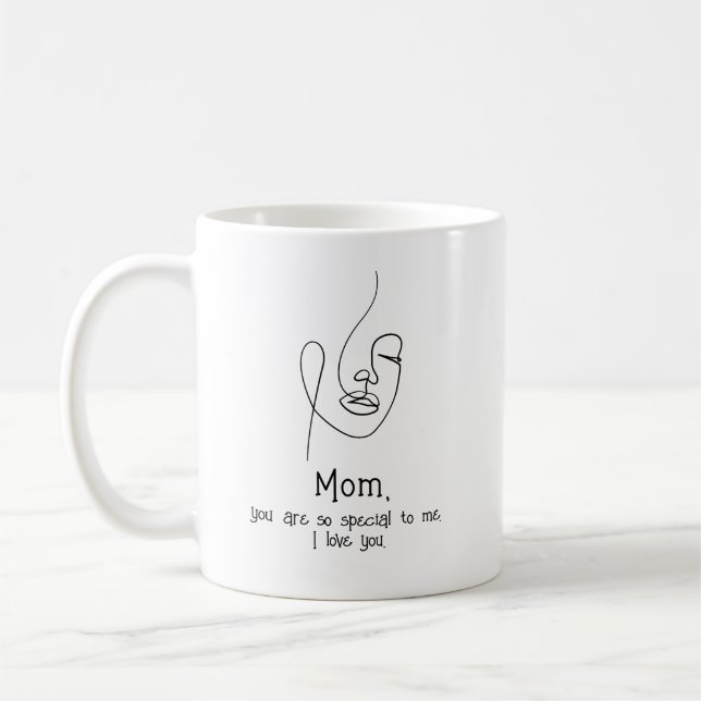 Mothers Day, custom quote keepsake Coffee Mug (Left)