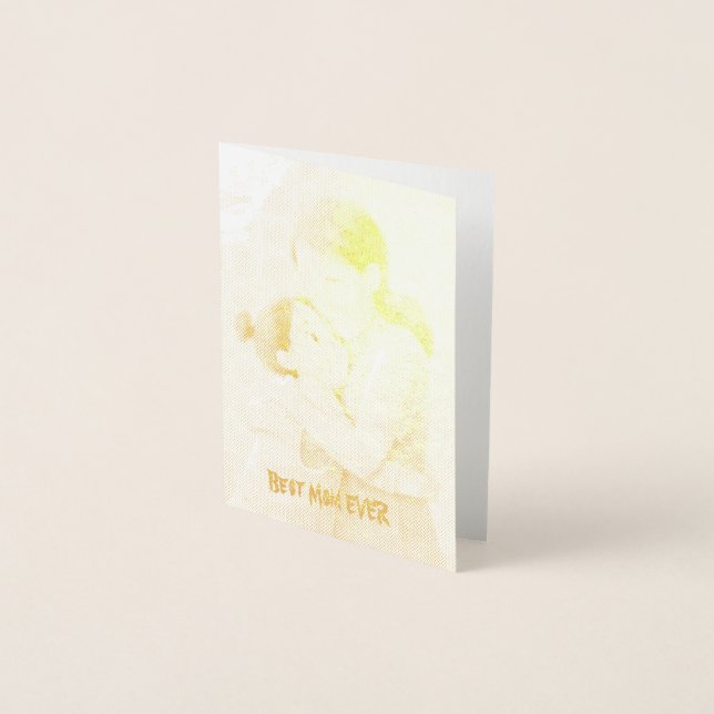 Mother's Day Customise Photo Flat Card (Front)