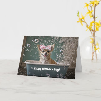 Mothers Day Cute and Funny Chihuahua Small Dog Card