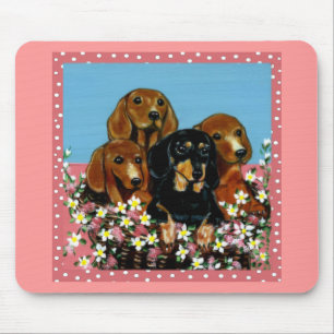 Mother's Day Dachshunds Mouse Pad