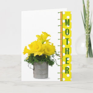 Mother's Day Daffodil Bouquet  Card