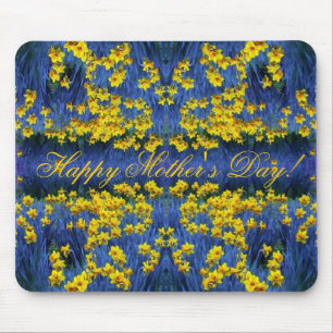 Mother's Day Daffodil Spring Fantasy Mouse Pad