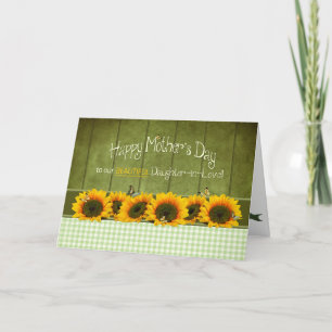 Mother's Day - Daughter-in-law - Sunflowers Card