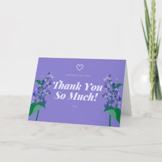 Mother's Day, Daughter, Lilacs In A Vase Thank You Card