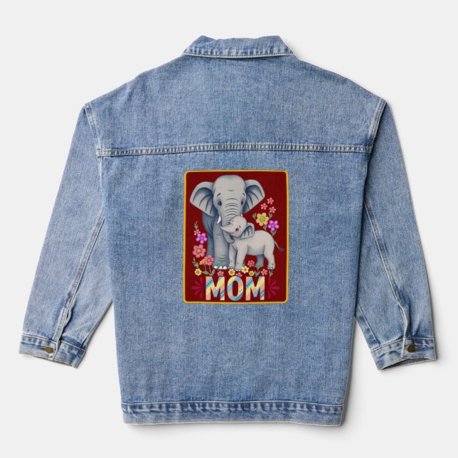 Mother's day denim jacket (Back)