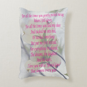 Mothers Day Dogwood Decorative Cushion